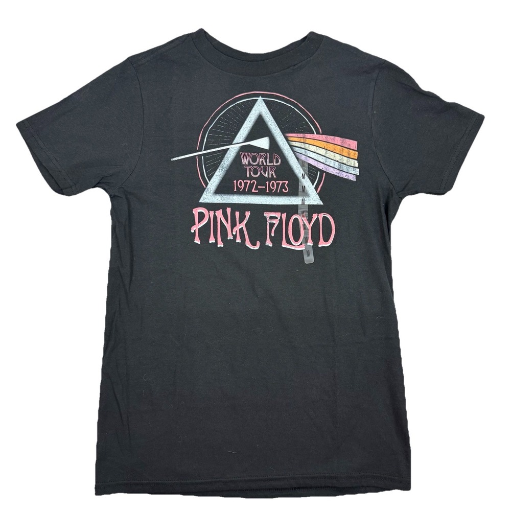 NWT PINK FLOYD Boys 4-20 Short Sleeve T-Shirt‎ Black Big LOGO - M